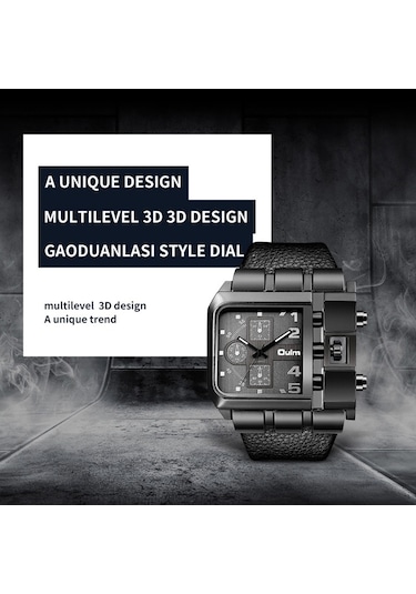 Sones Skmeı 9286 Açık Hava Sporları Çok Fonksiyonlu Erkek Su Geçirmez Kuvars Saat Kahve