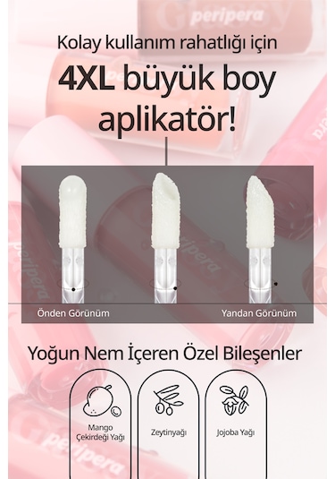 Dudaklara Dolgun Ve Işıltılı Görünüm Sunan Gloss Perıpera Ink Glasting Lip Gloss 2 Edge Nude 2