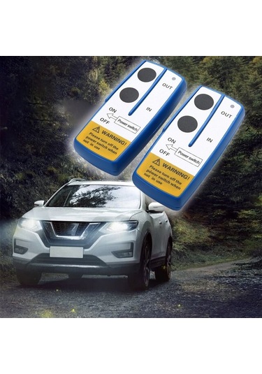 Moly 12v 17.000lb Kapasiteli Vinç Kablosuz Kumanda Seti, 100ft Menzil, Giriş/çıkış, Pil Dâhil