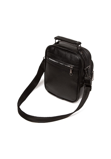 Adelina Siyah Deri El Ve Omuz Çanta Seyahat Günlük Çapraz Askılı