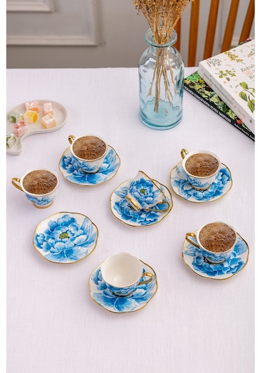 Emsan Dora 6 Kişilik Kahve Fincan Takımı 80 Ml