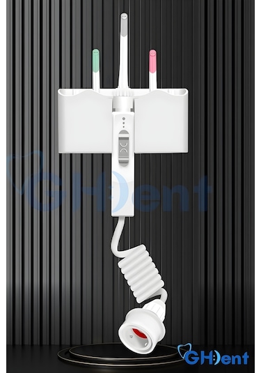 Ghdent GH15 Manuel Ağız Duşu Şarjsız Askılıklı Tazyik Ayarlı 3 Gözlü Başlık + Saklama Kutusu﻿﻿