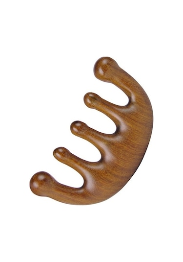 Masaj Tarağı, Sandal Ağacı, Anti-statik Altın Altın