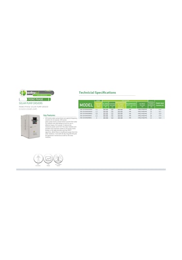 Solinved Solar Pompa Sürücüsü 5,5hp 4kw 3 220 - Sol-cdı-spdg4r0s2