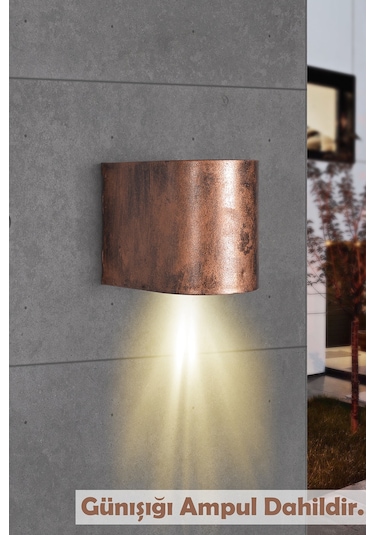 Tek Yönlü Dekoratif İç Dış Mekan Aplik Eskitme Gün Işığı