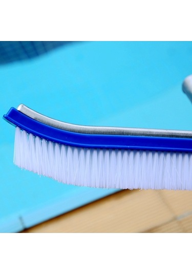 Fortunelane 18 İnç Alüminyum Gövde Fırçası, Dayanıklı Saplı, Havuz Duvarı Ve Zeminde Korozif Özellikli Temizlik Aracı