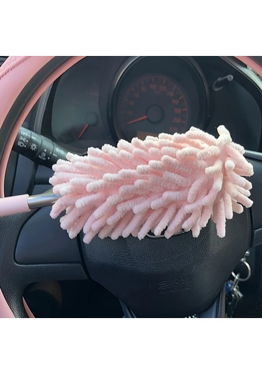 Fochsia Pink 1 Adet Ayarlanabilir Araç Vakumu Esnek Uzun Saplı Ev Ve Araç Temizliği İçin