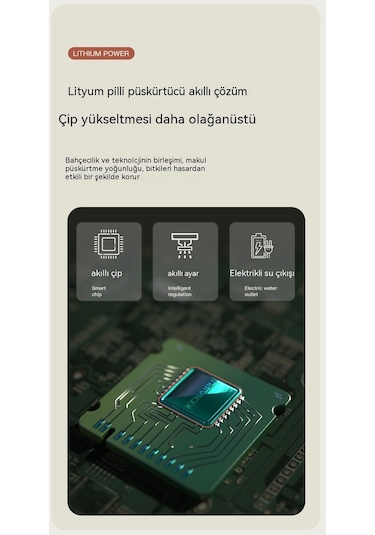 Çiçekleri Sulamak İçin Elektrikli Sulama Kabı, Dezenfeksiyon İçin Özel Sulama Kabı-2 Sirke