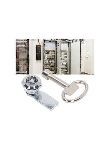 Samdoo Zinc Alloy Chrome Cam Kilit Seti, Üçgen Silindirli Dolap Kilit Ve Anahtar, Güvenli Kilitleme, Dayanıklı Ve Çeşitli Kullanim Alanları