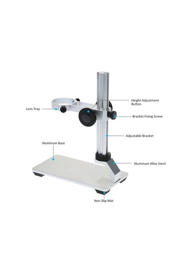 Yifomall "profesyonel Usb Mikroskop Ayaklık Desteği - Hassas Parça Ve Mücevher İnceleme İçin" Beyaz