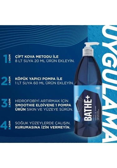 Gyeon Q²m Bathe+ Plus Seramik Bazlı Ph Nötr Cilalı Oto Şampuanı 500 Ml