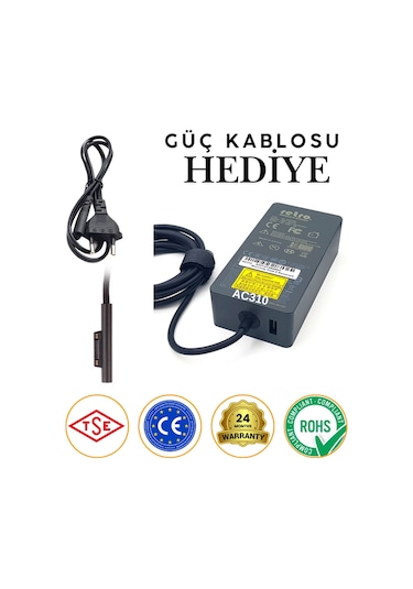 Microsoft A1798 İle Uyumlu Notebook Adaptör Şarj Cihazı