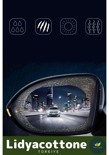 2li Universal Araç Uyumlu Oto Dikiz Aynası Filmi Yağmur Cam Film Araba Buğu Önleyici