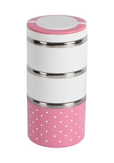 3 Katmanlı Yalıtımlı Paslanmaz Çelik Termal Öğle Yemeği Kutusu, Sıcak Yiyecekler İçin Gıda Kabı Çok Renkli