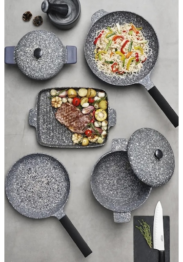 Emsan Perge Döküm Wok Tava 30 CM