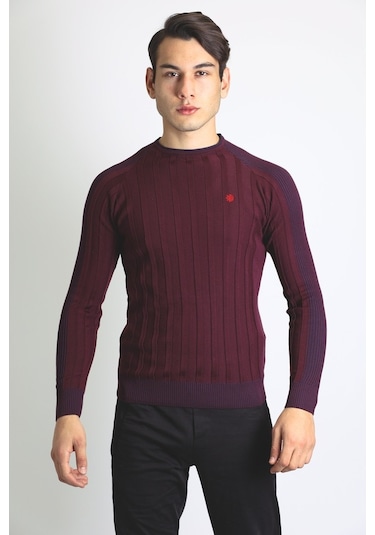 Raınsnow Erkek Triko Kazak Bordo (504887889) Bordo