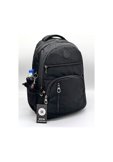 Bevitton Suya Dayanıklı  Kumaş Siyah Okul Çantası 1710