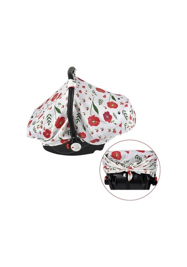 Pazly Bebek Oto Koltuğu Örtüsü - Nefes Alabilir Muslin, 114x90cm, Çok Desen Seçeneği