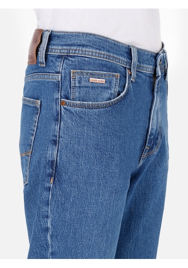 Colins 046 Marco Rahat Normal Kesim Normal Bel Düz Paça Mavi Erkek Pantolon Cl1070582 Cl1070582 Q1.v1 Dn43656 Denim