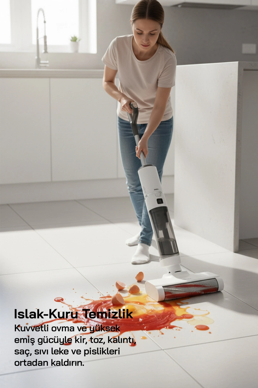 Sinbo SFC-4106 Islak Kuru Şarjlı Dikey Süpürge