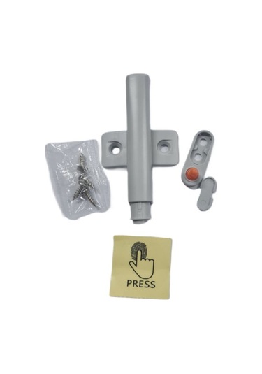 Mıklatıslı Kapak İtici Kilitli 5 Adet Açık Gri