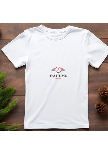 Kurumsal Logolu Ön Ve Arka Baskılı Tişört Firma Tanıtımına Özel Promosyon Ürünü Beyaz