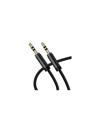 Aux Ses Kablosu 100 Cm Telefon Araç Ve Hoparlör Uyumlu Siyah 100 Cm