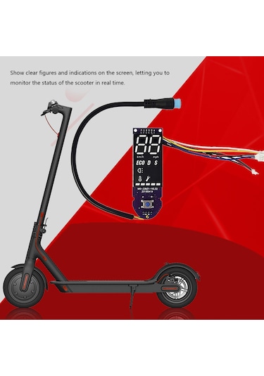 Elektrikli Scooter Gösterge Paneli Ekranı Bt Kartı Devre Kartı Paneli -yeşil