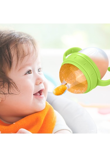 Yaozixa Yeşil 150ml Gn033 Bebek Mamilik Botu - Silikon Çatalı, Spill Proof, Taşınabilir, Toksik Olmayan, Pp+ppsu Malzeme