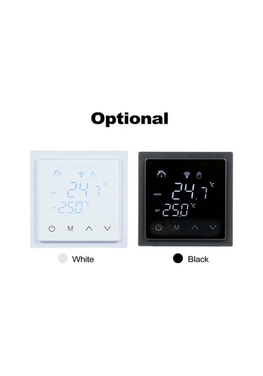 Novahub Oda Termostatı Akıllı 16a Isıtma Sıcaklık Kontrol 85-250v Beyaz Led Dokunmatik Ekranlı