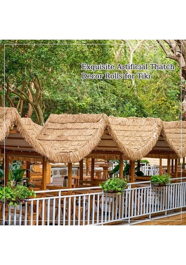 Trendooze Yapay Hasır Çatı Rulosu, Çitler İçin Dıy Bahçe Projesi