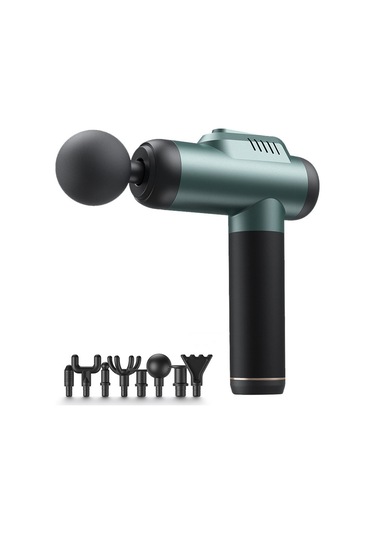 Sones Kasları Rahatlatan Masaj Aleti Fitness Ekipmanı Fasya Tabancası, Renk: Amiral Gemisi Yükseltmesi 6 Vites Yeşil Çok Renkli