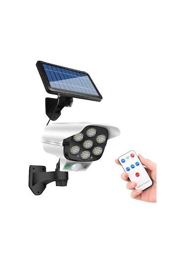 Xindoker Güneş Enerjili Hareket Sensörlü Güvenlik Aydınlatma Duvar Lambası: 3 Mod, Ip65 Su Geçirmez, 2400mah Pil Beyaz