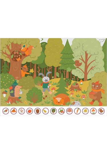 Neverland Ara Ve Bul Autumn Forest Sonbahar Ormanı 50 Parça Puzzle Nl416