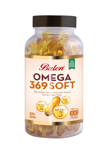 Balen Omega 3-6-9 Soft Yağ Asitleri İçeren 1380 Mg 100 Kapsül