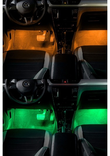 Çakmaklık Girişli Rgb Ayak Altı Led Sese Duyarlı Led Müziğe Duyarlı 12 Led