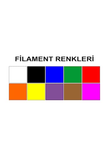 Sarı Renk 3d Kalem + 10 Renk Toplam 50 Metre Pla Filament + Şablon