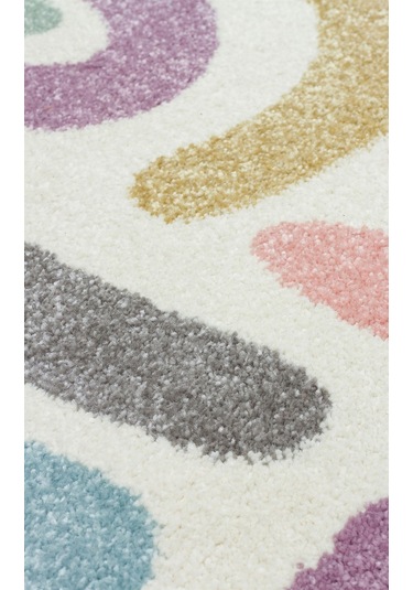 Eko Halı Eko Kids Kds 20 Pastel Hav Toz Vermez Çocuk Odası Halısı - 160x230 Çok Renkli