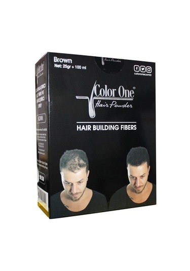Color One Dolgunlaştırıcı Saç Fiberi Kahverengi 25Gr + Sabitleşti