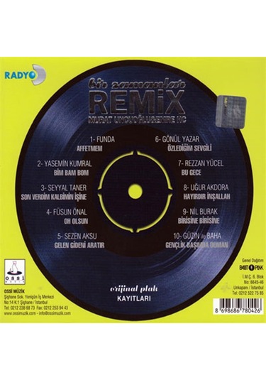 Murat Uncuoğlu & Emre Hc Bir Zamanlar Remix - Cd