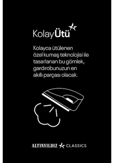 AC&Co / Altınyıldız Classics Erkek LACI Kolay Ütülenebilir Slim Fit Dar Kesim İtalyan Yaka Armürlü Gömlek Lacivert