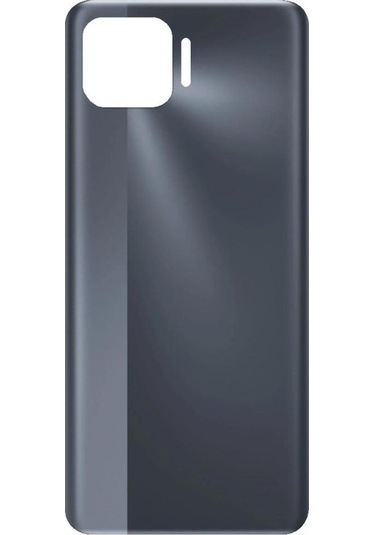 Oppo Reno 4 Lite Arka Pil Kapağı Logolu - Lens Hariç - Siyah