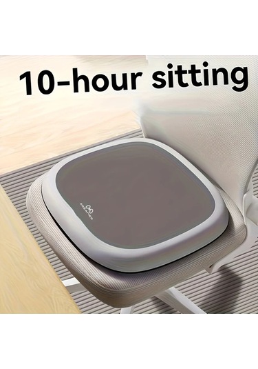 Xuweiwei Gizemli Siyah Ev Ofis Araç İçin Ergonomik Jel Oturma Yastığı 10 Saat Rahat Oturma Kalça Basıncını Azaltan Polyester Kumaş Gizemli Siyah