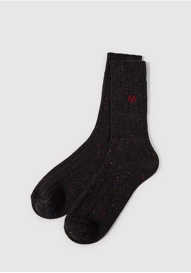 Mavi - Siyah Bot Çorabı 0911615-900 Siyah