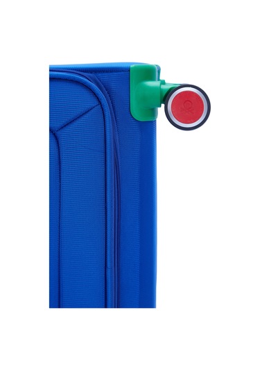 Benetton Orta Boy Kumaş Valiz Saks Mavi Bnt2800 Mavi