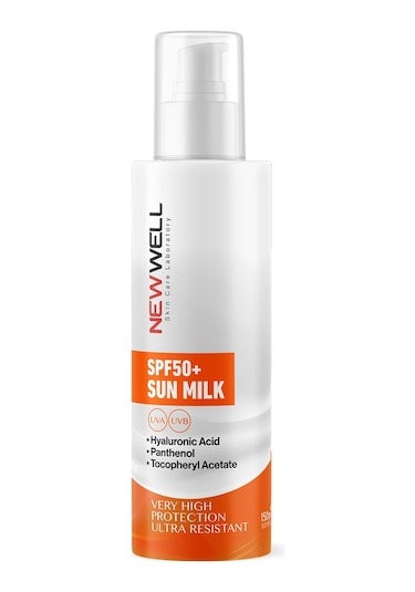 New Well Yüksek Koruyucu Güneş Sütü SPF50+ 150 ML
