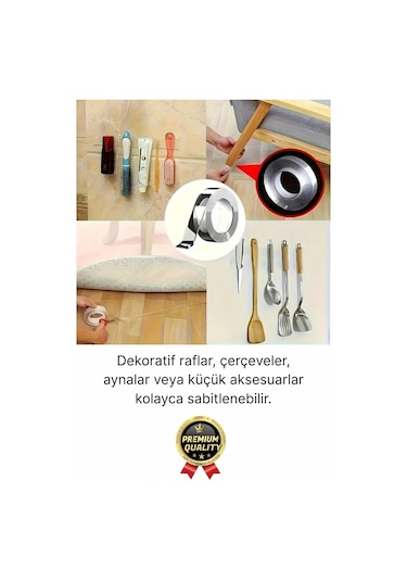 Çok Amaçlı Çift Taraflı İz Bırakmaz Montaj Tamir Bandı Şeffaf Güçlü Silikon Bant 18mm X 2mt 1 Adet