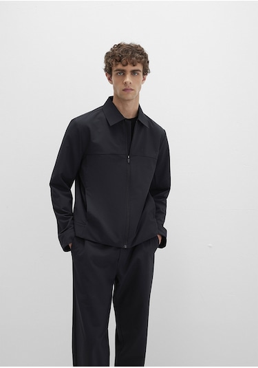 Mavi - Siyah Spor Ceket 0110726-71379 Siyah