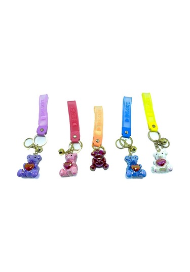 River World Anahtarlık Silikon Ayıcık Kalpli