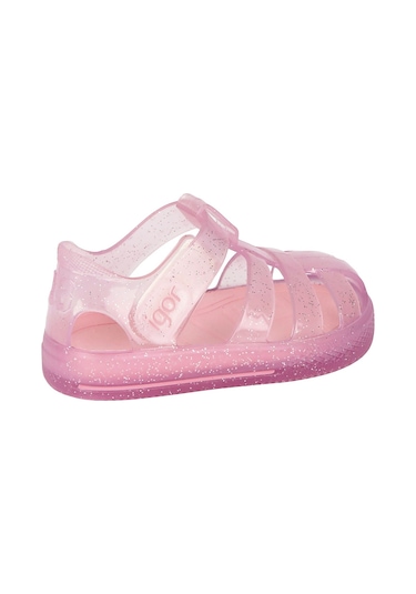 İgor S10265 Star Glitter Plaj Havuz  Kız Çocuk Deniz Sandaleti Pe Pembe